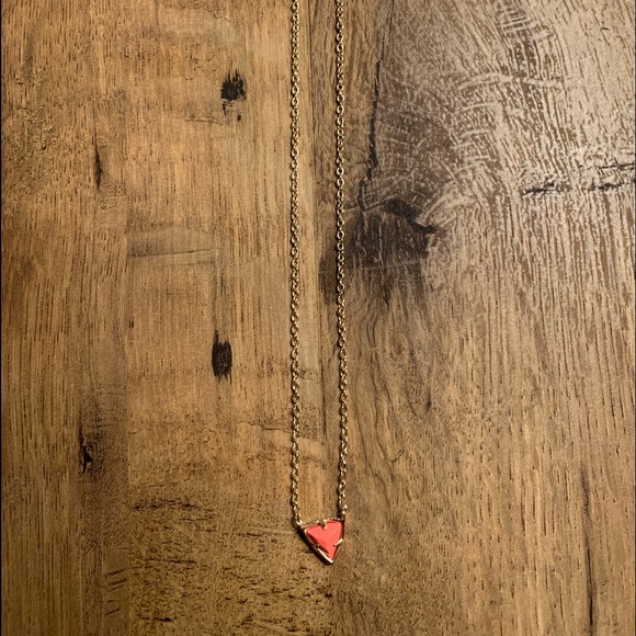 Kendra Scott Orange Triangle Necklace - Picture 2 of 3